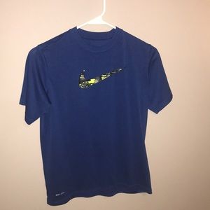 Navy Blue Nike Dri-Fit Tee-Shirt
